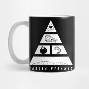 Classy Paella Pyramid White Print Design Mug
